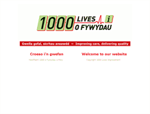 Tablet Screenshot of 1000livesplus.wales.nhs.uk