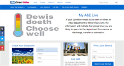 Desktop Screenshot of nhsdirect.wales.nhs.uk