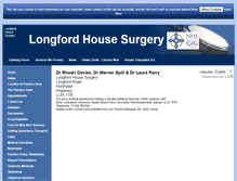 Tablet Screenshot of longfordhousesurgery.wales.nhs.uk