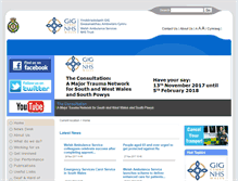 Tablet Screenshot of ambulance.wales.nhs.uk